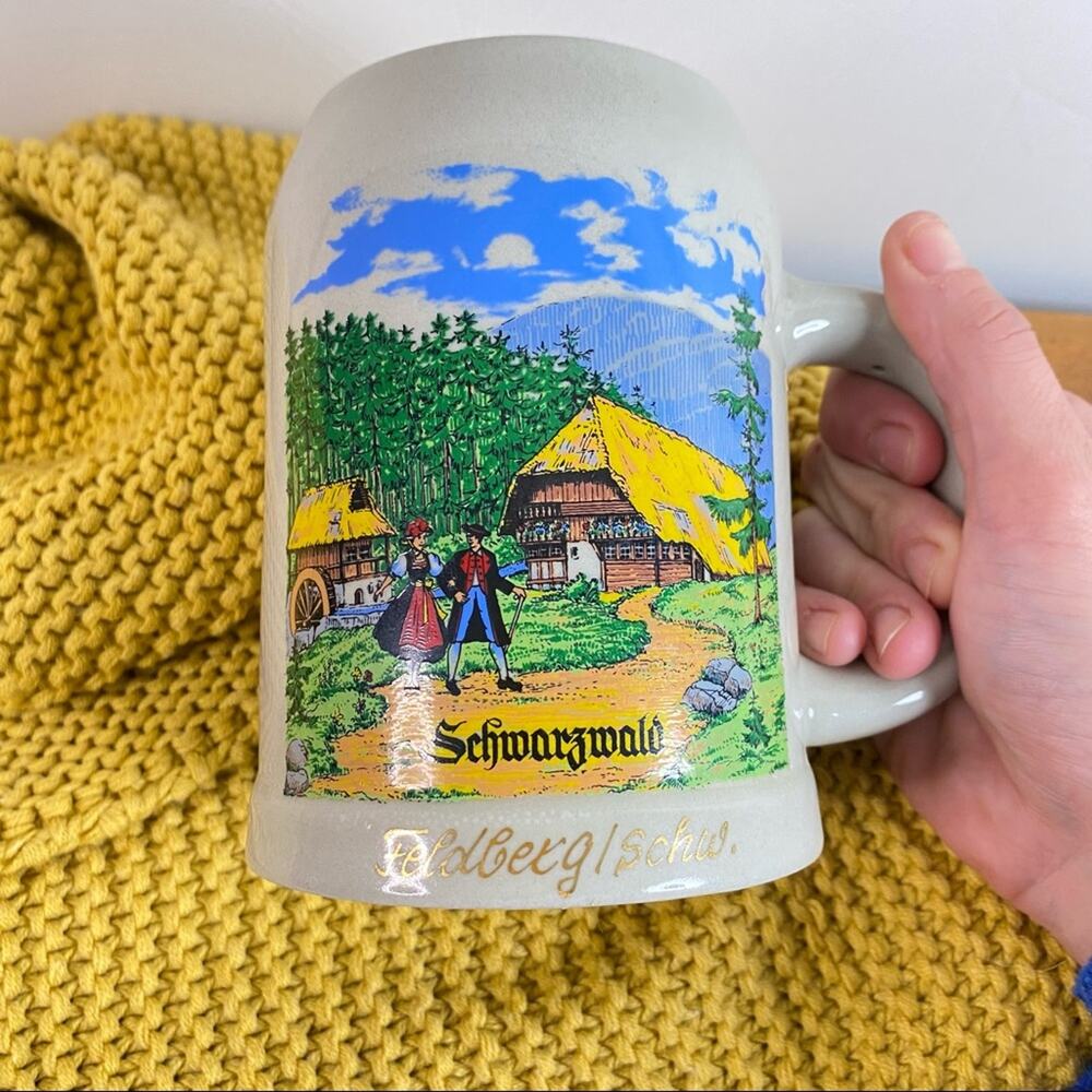 Vintage Schwarzwald Black Forest Germany Stein